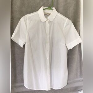 Women’s white cotton, Ann Taylor Loft, short sleeve button down.